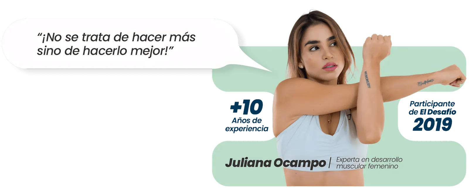 Juliana Ocampo: «No se trata de hacer más sino de hacerlo mejor»